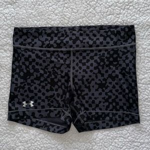 Under Armour compression short back grey workout gym CrossFit running athletic M